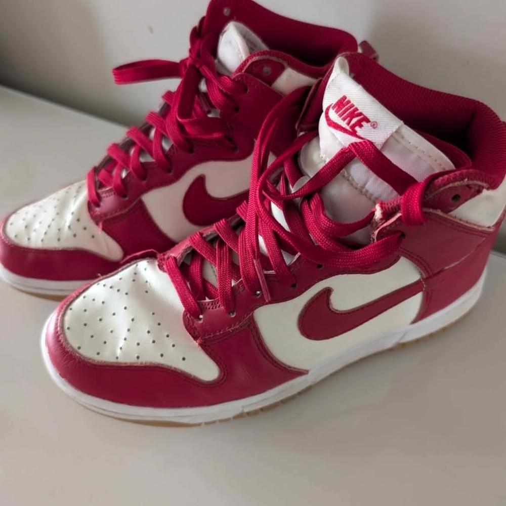 Nike Red and White Sneakers